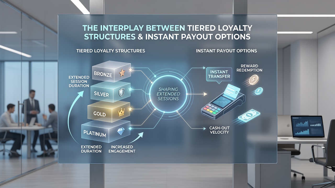 Nutzerinteraktion mit Loyalty-Tiers und Instant-Payout-Features in einer Casino-App